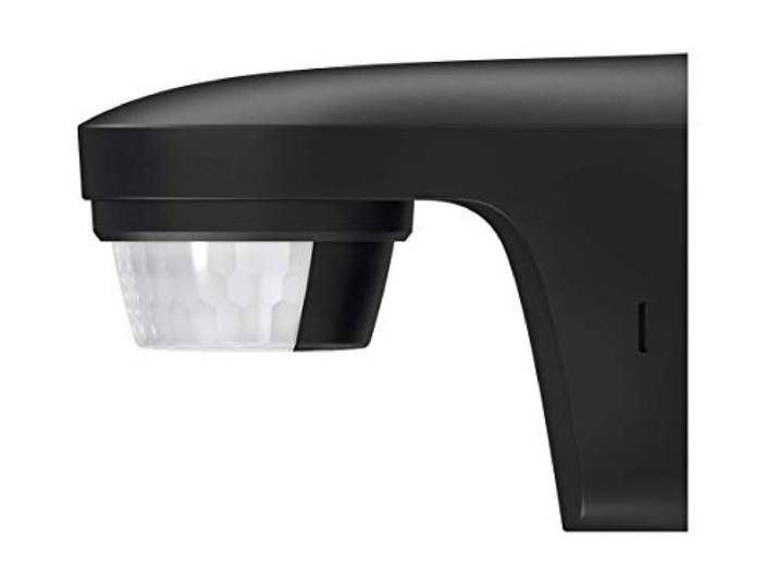 Theben 1010506 theLuxa S180 BK détecteur de Mouvement PIR 180° 12 m Noir 1s - 20min\, 500 W LED\, anti-angle mort\, mesure lumière mixte\, passage par zéro\, impulsion\, orientable/inclinable\, IP 55 noir