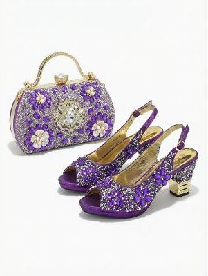 LightInthebox Women's Elegant Shoe Bag Set – Chic Cocktail Party Matching Accessories