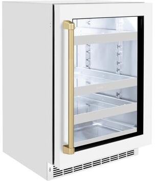 ZLINE 24 in. Touchstone 151 Can Beverage Fridge With Solid Stainless Steel Door