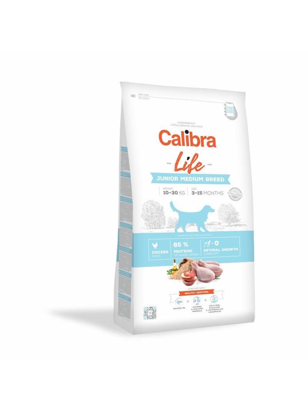 Calibra Dog Life Junior Medium Breed Chicken 12 kg