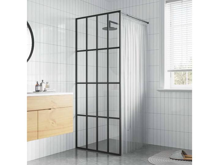 vidaXL Duschwand für Walk-in Dusche Klares Sicherheitsglas 90x195 cm