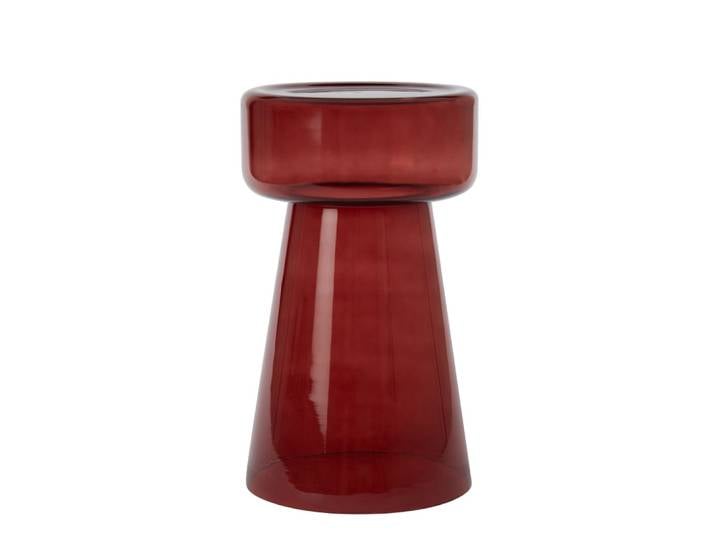 Pilier verre rouge ø30cm