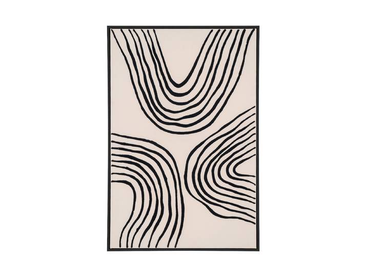 Design Wandbild „Lipari“ 60 x 90 cm Beige, Schwarz Nordic Living