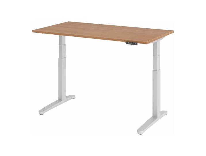 XBHM 14 SS Schreibtisch elektrisch höhenverstellbar Nussbaum