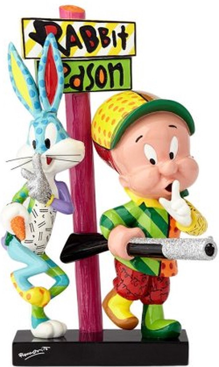 Enesco Ltd Elmer Fudd & Bugs Bunny Britto Tabletop Decoratie