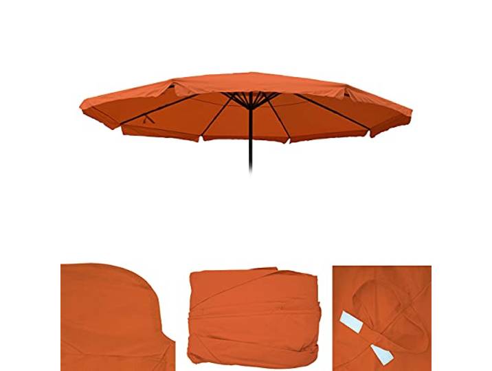 Mendler Toile pour Parasol Meran Pro Ø 5m Polyester Terre Cuite