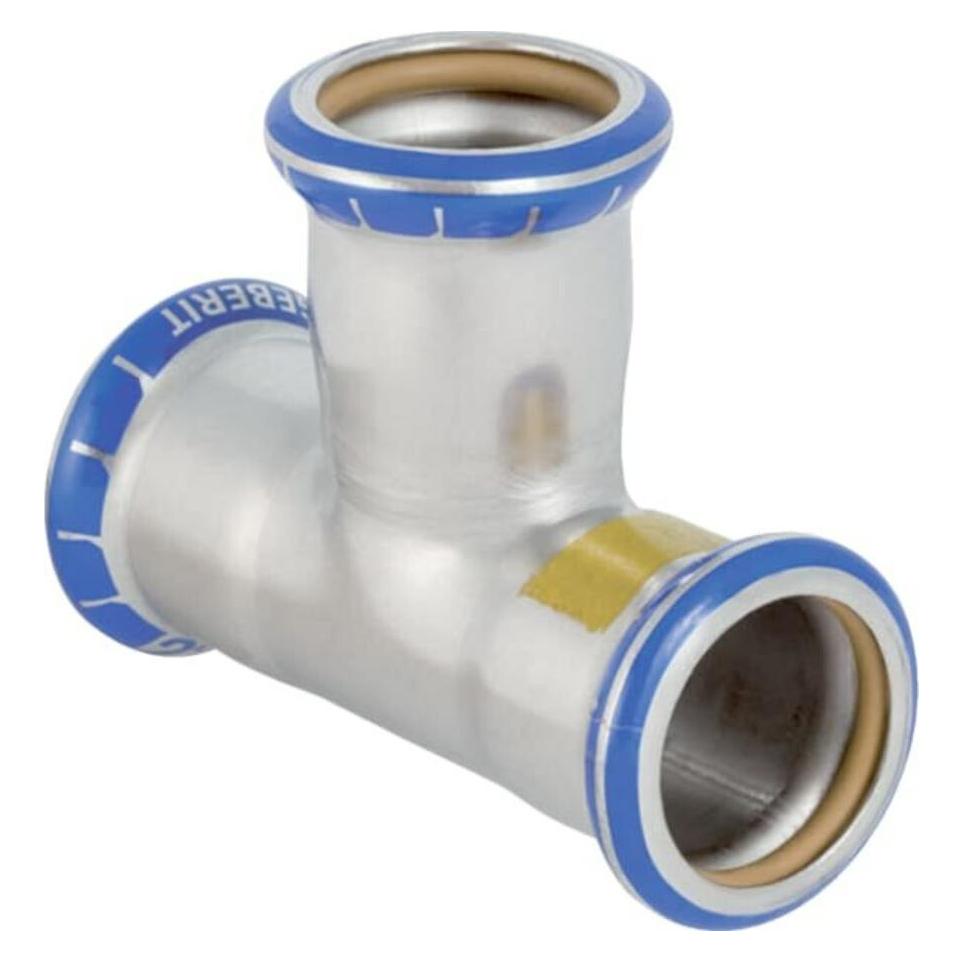 Geberit Gas-T-Stück Mapress d= 42mm, egal, Edelstahl (T-Verbindung) (64434300)