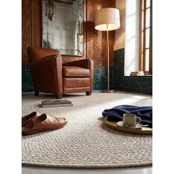 Flachgewebe-Teppich Polypropylen Creme 80x80 cm - CORDEV   Kadima
