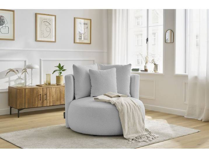 Fauteuil CESAR tissu bouclette