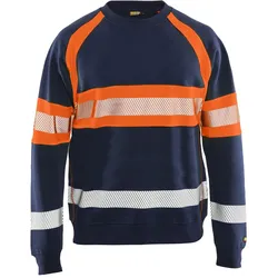 Blakläder, Arbeitsoberteil, Sweatshirt mit hoher Sichtbarkeit (XS)