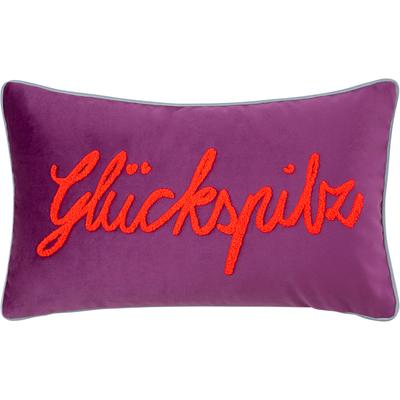 Dekokissen PAD "LETTERS, Kissenhülle, Made in Europa", lila (glückspilz, bestickt), B:30cm L:50cm, Polyester, Dekokissen_Sitzkissen_Kissenhüllen, mit Schriftzug, verschiedene Größen, voller Energie und Individualität
