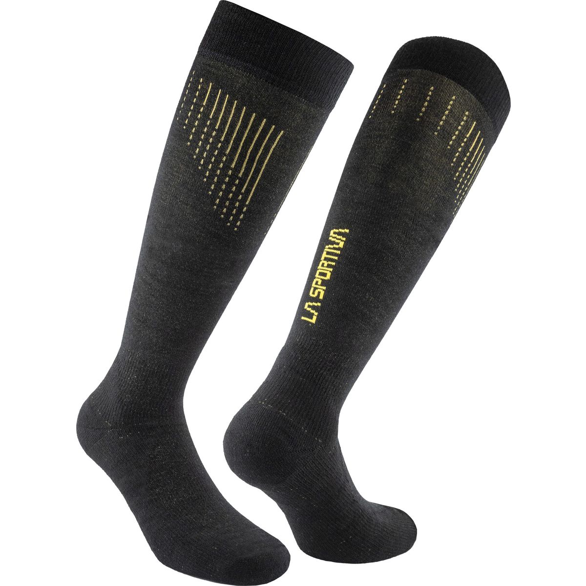 La Sportiva Wool Thermo Socks black/yellow (K00Y00) M ZZSS005K00Y00M