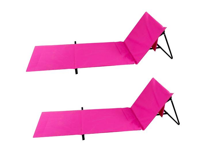 Strandmatte 2er Set pink