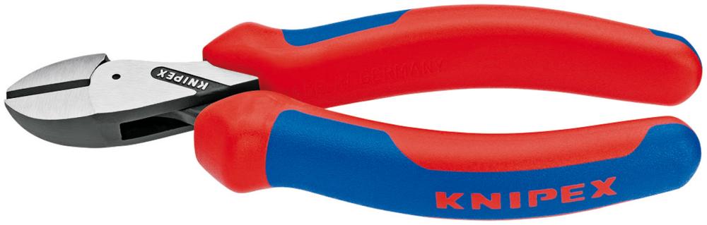 KNIPEX Kompakt-Seitenschneider poliert mit Kunststoff-Griffen 160mm