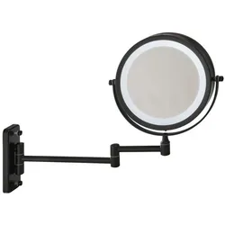Glow up, Kosmetikspiegel, - Makeup Artist Mirror - Double Sided w. LED - Black
