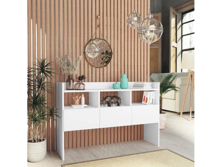 Buffet - Bahut/Commode couloir Blanc Magnifique Buffet Blanc 105x30x70cm - bois d'ingénierie CL1857368
