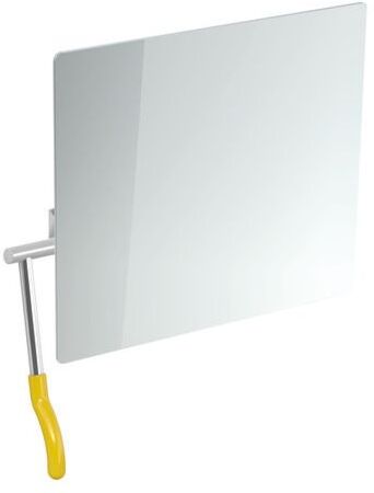 Hewi Kippspiegel 802.01.100L18 725x741x73mm, Hebel links, senfgelb