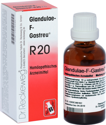 Dr.RECKEWEG & Co. GmbH GLANDULAE-F-Gastreu R20 Mischung 50 ml 07645355