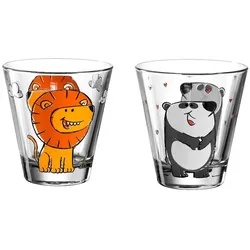 Leonardo BAMBINI 2er Set Kinderbecher 'Löwe' & 'Panda'