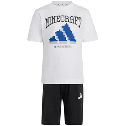 adidas Minecraft Set (T-Shirt + Shorts) Kinder KH3193 - white 122