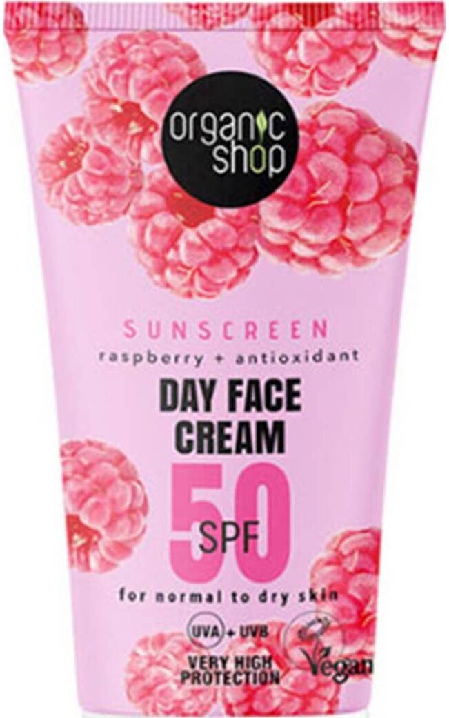 Organic Shop Raspberry Day Face Cream SPF50 50ml