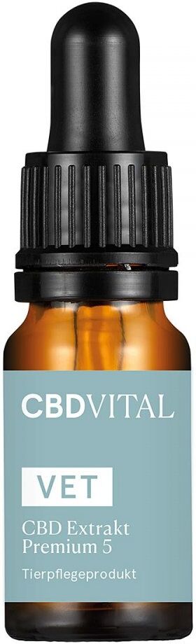 CBD VITAL Vet Cbd Extrakt Premium 5% Tropfen für Hund & Katze