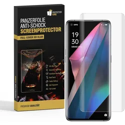 4x Panzerfolie für Oppo Find X3 Pro FULL COVER Displayschutzfolie HD KLAR Schutzfolie Folie