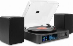 Norfolk Record Player Set with Speakers and DAB Tuner TILBUD NU