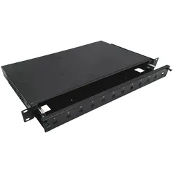 Alantec 12xSC Simplex-Teleskop-Glasfaser-Patchpanel, Server Zubehör, Schwarz