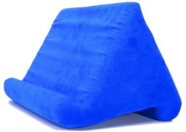 Uplifted Trends Multifunction Sponge Pillow Stand Bed Mount Reading Holder & Book Support blue