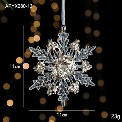 Uplift Treasures Christmas Tree Hanging Ornaments Snowflake Angel And Deer Pendants 18