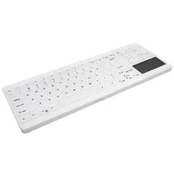 Active Key MedicalKey AK-C7412F Tastatur mit Touchpad - QWERTZ Deutsch - Weiß