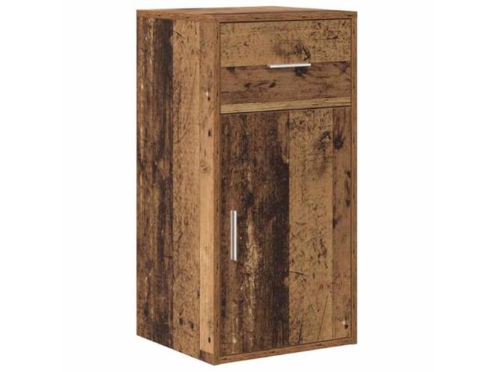 Kaorsrow Sideboard mit Schublade und Tür Altholz Optik 38x34x75 cm Kompakter Beistellschrank für Flur Wohnzimmer und Schlafzimmer mit viel Stauraum für Geschirr und Wohnaccessoires.
