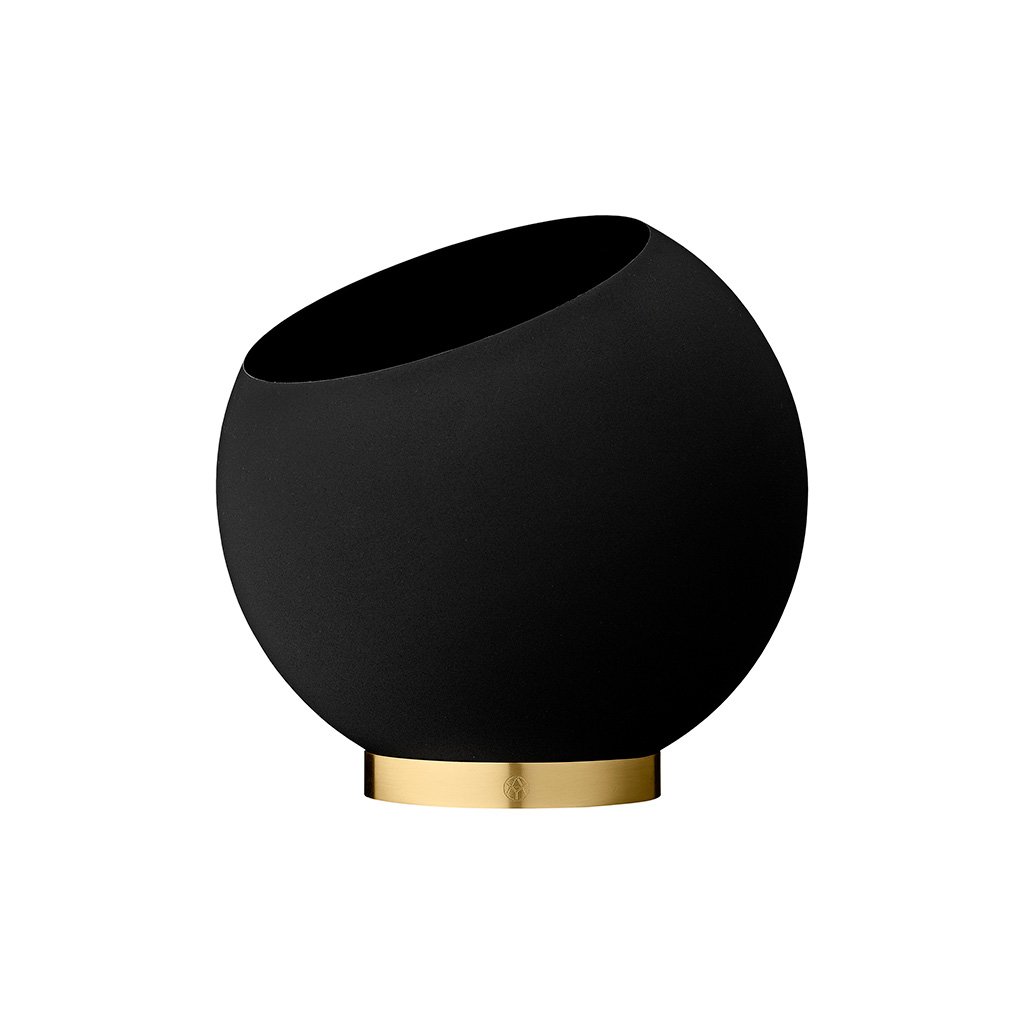 AYTM Globe Blumentopf (Ø 30cm / schwarz) Ø 30cm / schwarz 504670050013