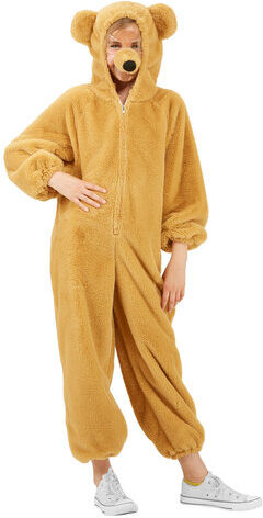 buttinette Braunbär-Overall für Kinder