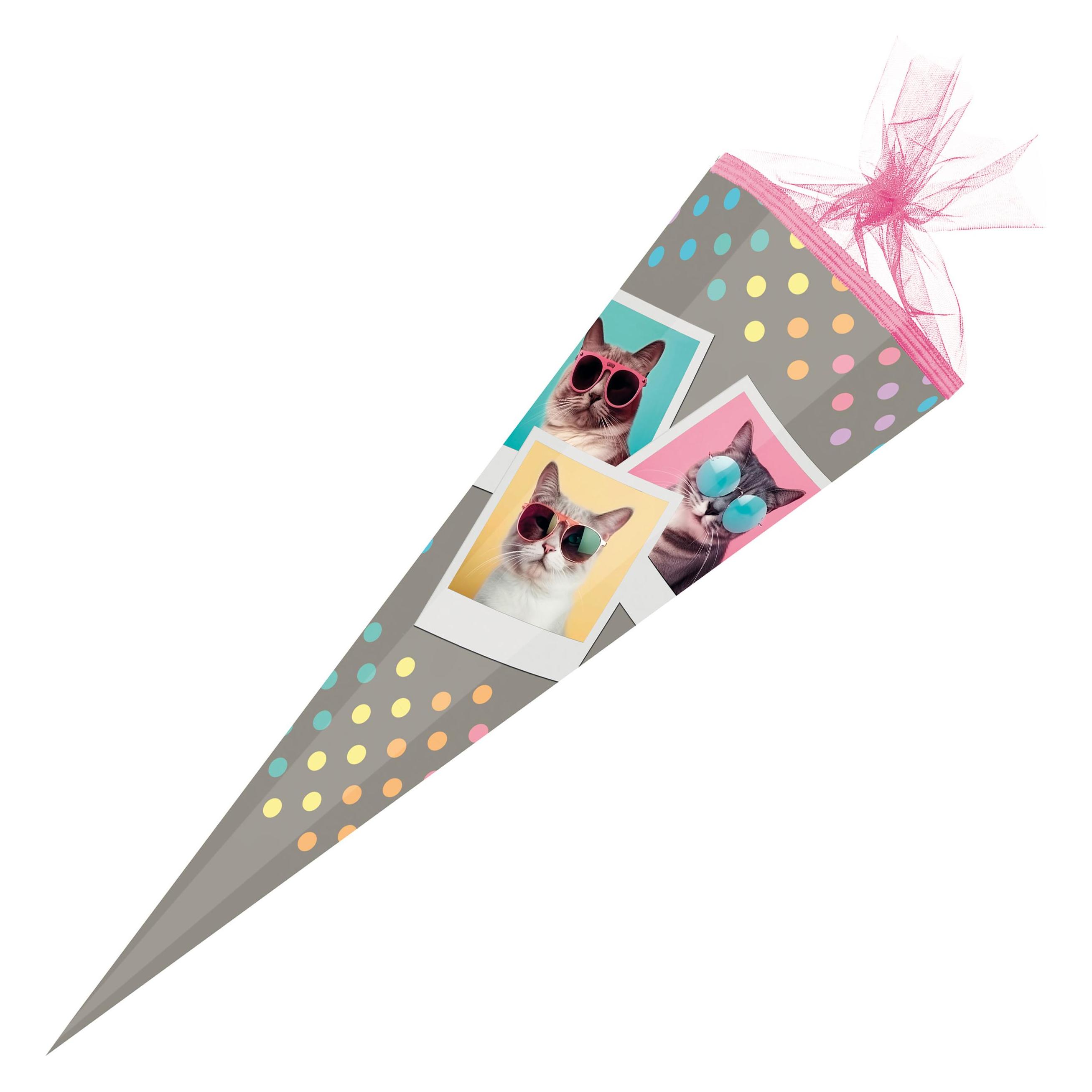 Nestler Schultüte Cool Cats 85cm eckig (85 cm) (46643022)