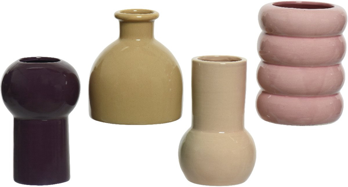 Decoris Porseleinen Vaas Hoogte: 12 cm