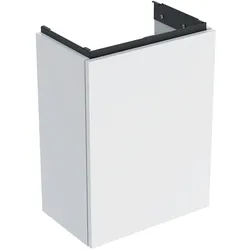 Geberit Acanto Unterschrank für Handwaschbecken, eine Tür, wandhängend, 392x539x246mm, 503.001.01.1, Farbe: Korpus und Front: weiß / hochglänzend, Griff: weiß / matt