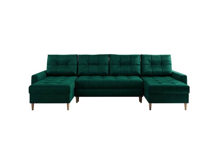WOHNLANDSCHAFT Colin U Velvet Dunkelgrün