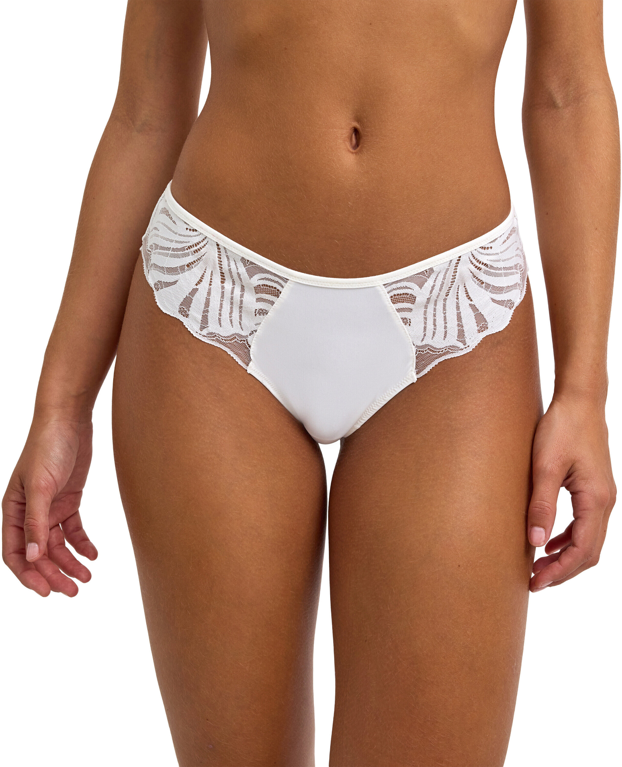 Tanga FALKE "Delicate Touch", Damen, Gr. L, 1 Stk., ivory (2179), Unterhosen Tanga