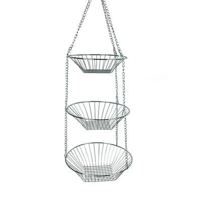 Hängekorb Aufbewahrungskorb Hängeetagere Obsthängekorb Obstkorb Korb 3 Ebenen