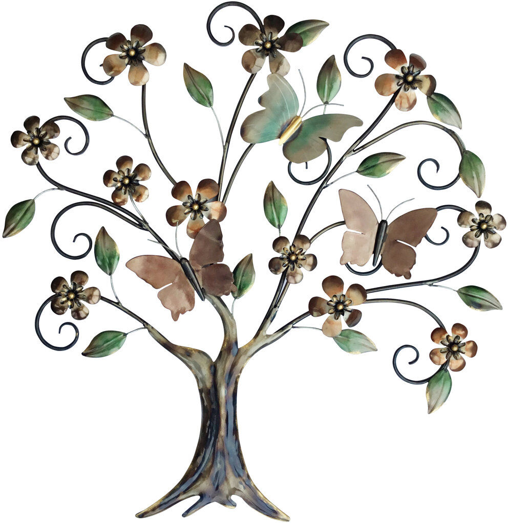 Marlow Home Co. Plants & Flowers Wall Decor Green;Brown 80cm H X 80cm W
