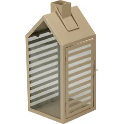 Laterne HEDDA taupe (LBH 18x18x42,50 cm) - LBH 18x18x42,50 cm