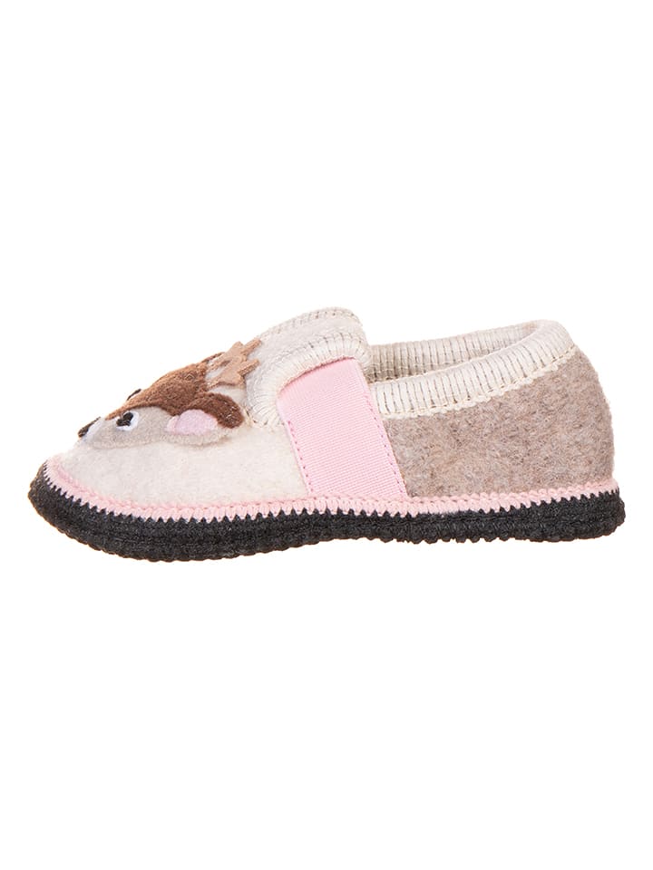 kitz-pichler Hausschuhe "Bobby Reh" in Beige - 27