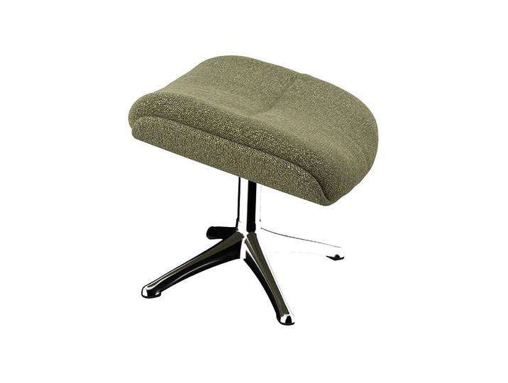 Fußhocker FLEXLUX Haze Beinstütze, skandinavische Design, hervorragender Komfort , grün (moss), B:44cm H:39cm T:49cm, 100% Polyester, Hocker, Fußhocker, Beinauflage zur besseren Entspannung, robuster Alu Fuß, pflegeleicht