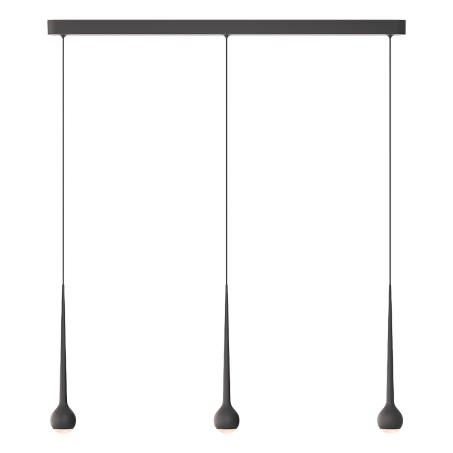 GRAU Falling Sun Trace LED Pendelleuchte 3-flammig (Black) Black FAT2-330-00