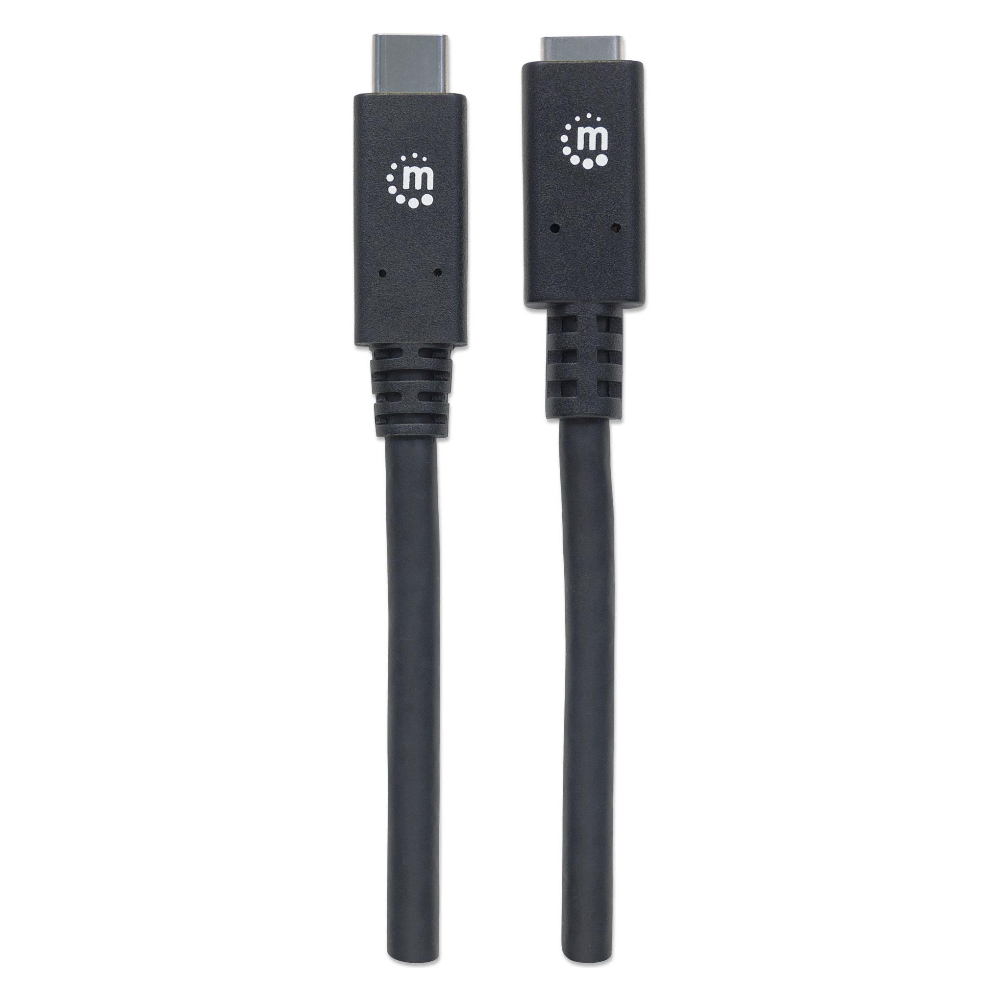 Manhattan USB C - USB C (0.50 m, USB 3.2 Gen 2, 100 W) (355230)