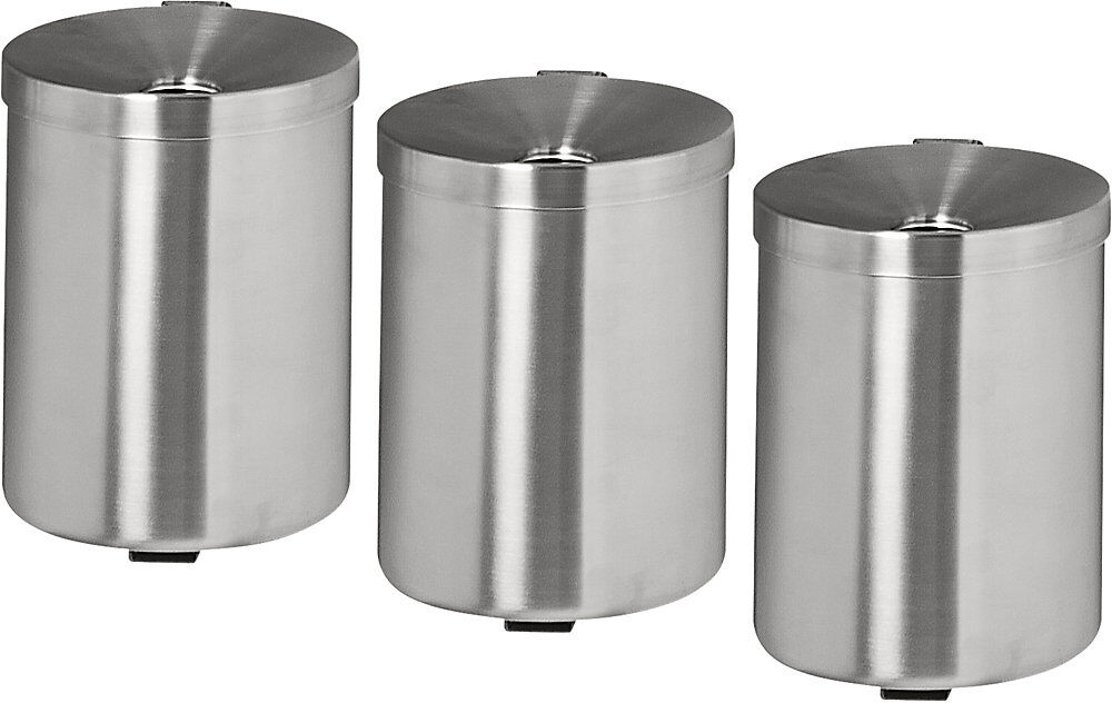 kaiserkraft Wandascher, Edelstahl, VE 3 Stk, Volumen 6 l