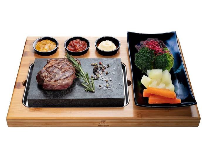 Beefstone Tischgrill Heißer Stein Grillset Modell UNO
