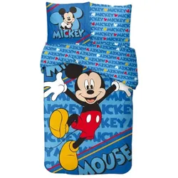 Procos, Kinderbettwäsche, Disney Mickey Abenteuer-Bettlaken 140×200cm